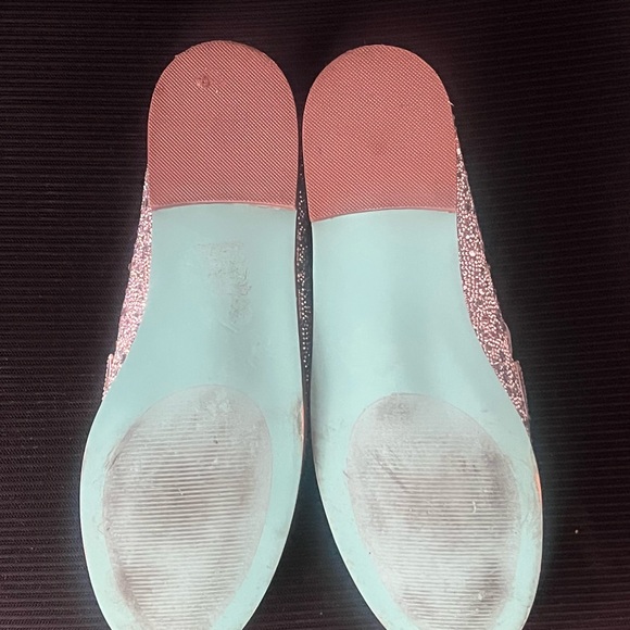 Betsey Johnson Glittering Silver Loafers - Picture 3 of 4